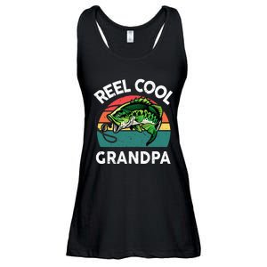 Fathers Day Gift Reel Cool Grandpa Dad Papa PopPop Fishing Ladies Essential Flowy Tank