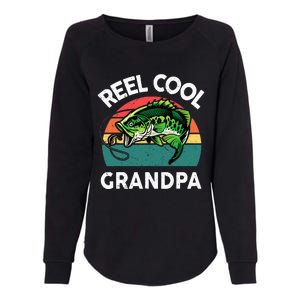 Fathers Day Gift Reel Cool Grandpa Dad Papa PopPop Fishing Womens California Wash Sweatshirt