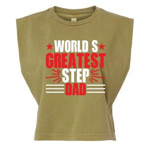 Father's Day Gift, World's Greatest Step Dad Plus Size Shirts For Dad Son Family Garment-Dyed Women's Muscle Tee