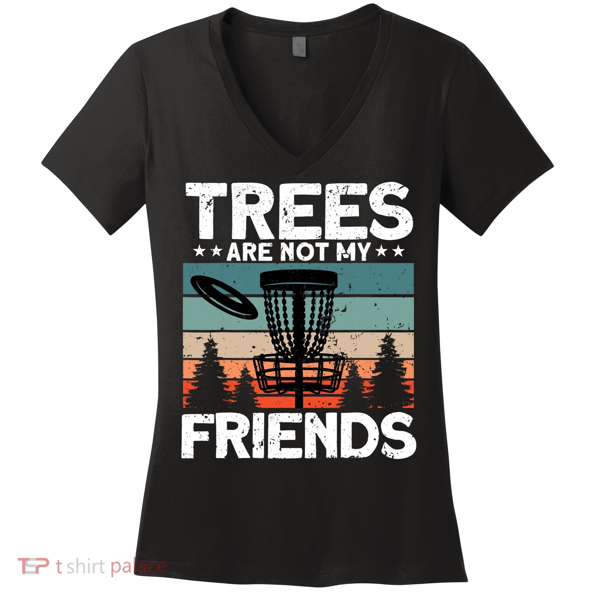 Funny Disc Golf Player Outfit Disc Golf Women's V-Neck T-Shirt