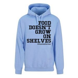 Food DoesnT Grow On Shelves Unisex Surf Hoodie