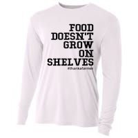 Food DoesnT Grow On Shelves Cooling Performance Long Sleeve Crew