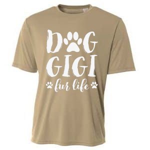 Funny Dog Gigi Fur Life Funny Dog Lover Gift For Grandma Christmas Cooling Performance Crew T-Shirt