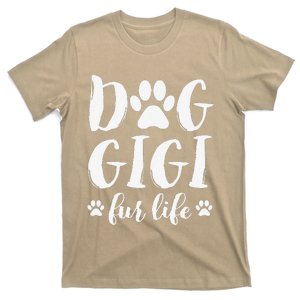 Funny Dog Gigi Fur Life Funny Dog Lover Gift For Grandma Christmas T-Shirt