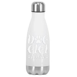 Funny Dog Gigi Fur Life Funny Dog Lover Gift For Grandma Christmas Stainless Steel Insulated Water Bottle