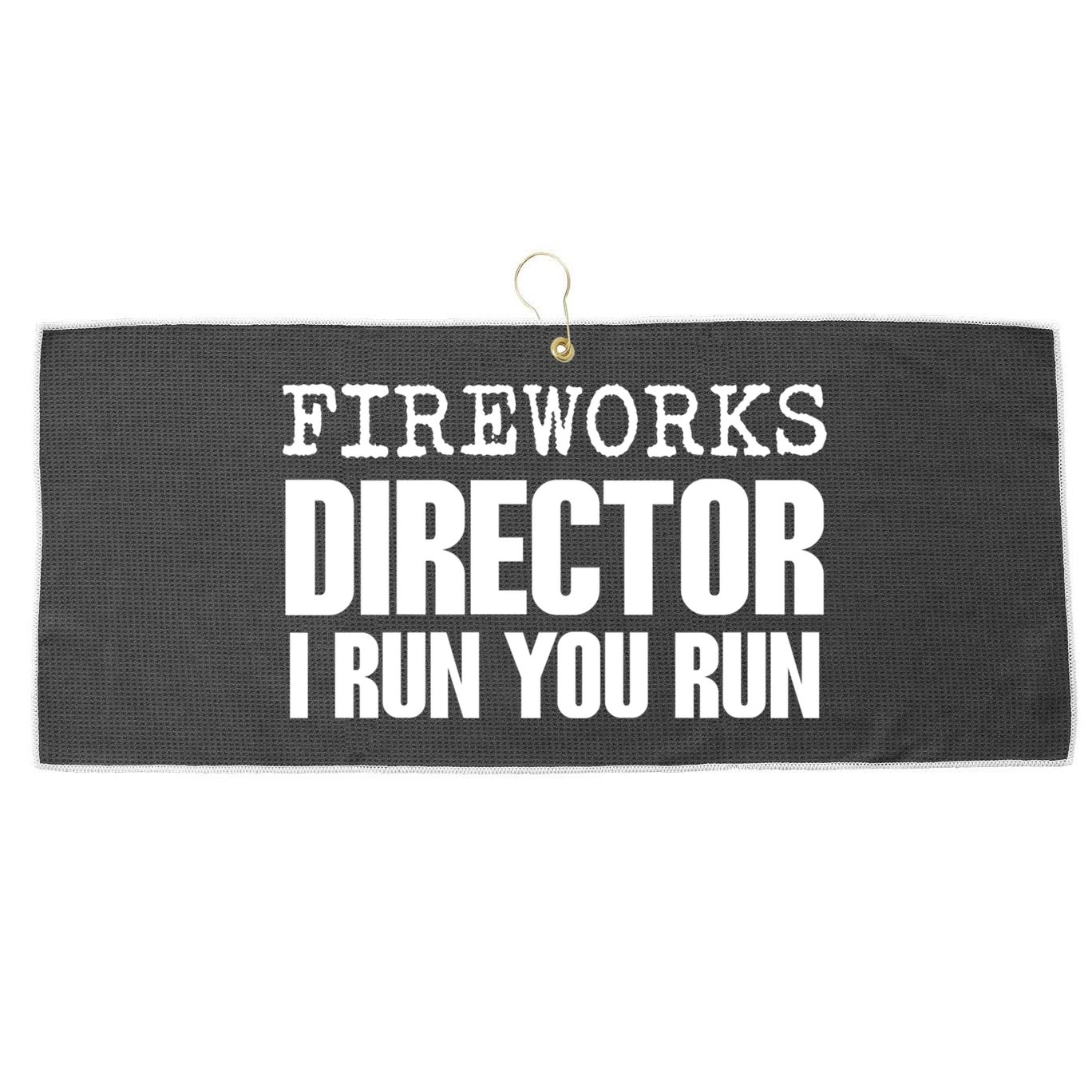 Fireworks Director Gift Large Microfiber Waffle Golf Towel