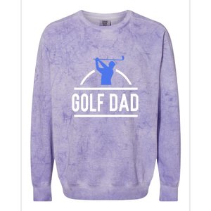 Father's Day Golf Dad Funny Golf Club Gift For Dad Colorblast Crewneck Sweatshirt