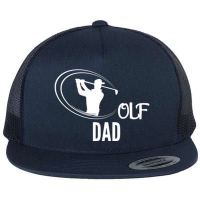 Father's Day Golf Dad Funny Golf Player Gift For Dad Flat Bill Trucker Hat