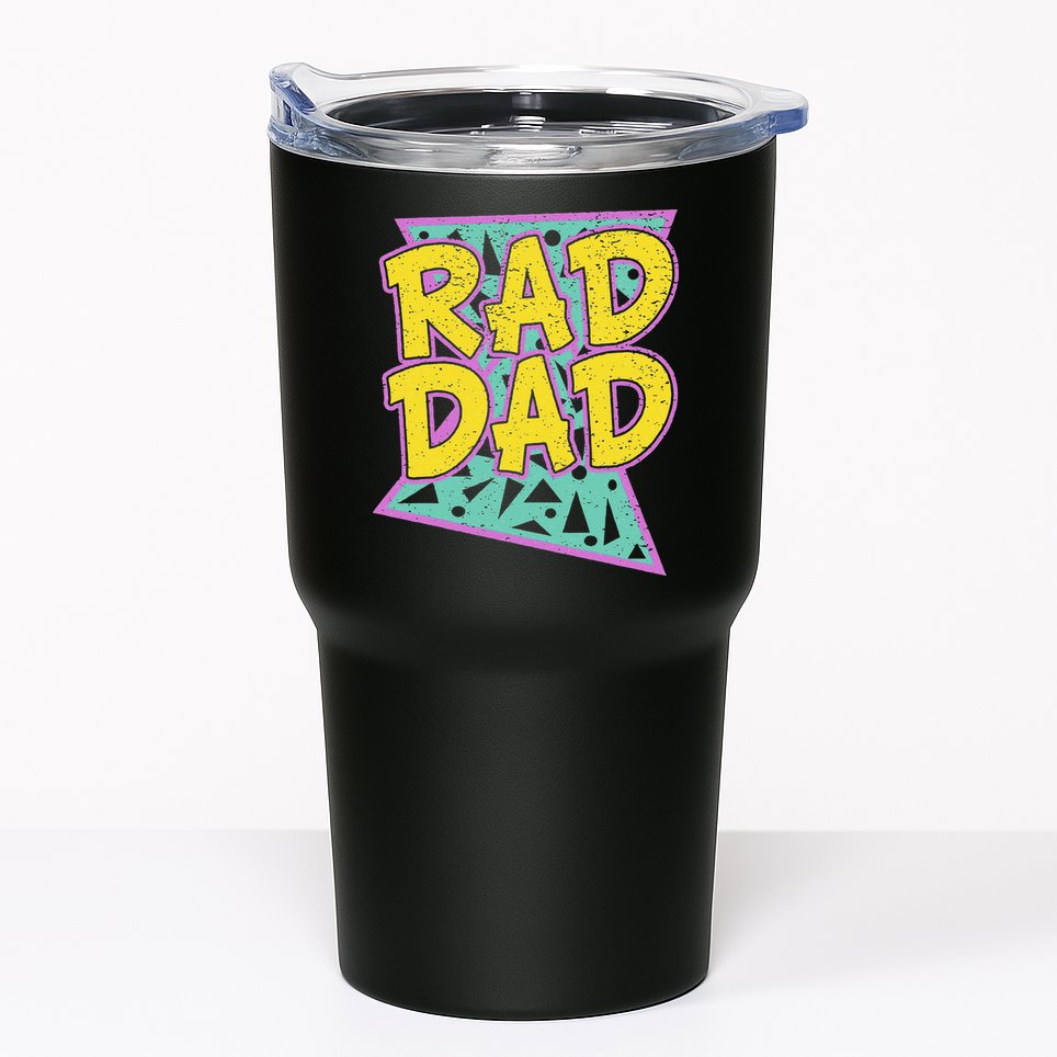Fathers Day Gift For Daddy Rad Dad Tumbler