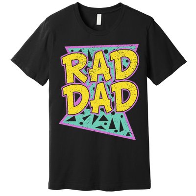 Fathers Day Gift For Daddy Rad Dad Premium T-Shirt