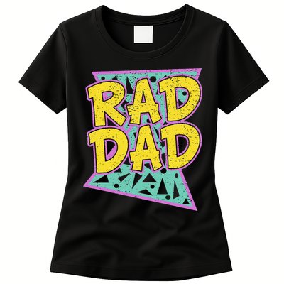 Fathers Day Gift For Daddy Rad Dad Womens T-Shirt