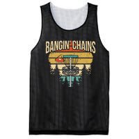 Funny Disc Golf Player Saying I Bangin' Chains Mesh Reversible Basketball Jersey Tank