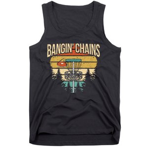 Funny Disc Golf Player Saying I Bangin' Chains Tank Top