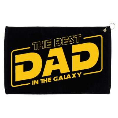 Fathers Day Gift The Best Dad In The Galaxy Grommeted Golf Towel