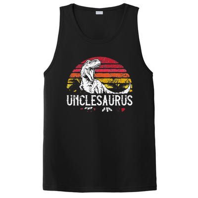 Fathers Day Gift For Unclesaurus Uncle Saurus T Rex PosiCharge Competitor Tank