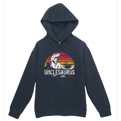 Fathers Day Gift For Unclesaurus Uncle Saurus T Rex Urban Pullover Hoodie