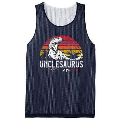 Fathers Day Gift For Unclesaurus Uncle Saurus T Rex Mesh Reversible Basketball Jersey Tank