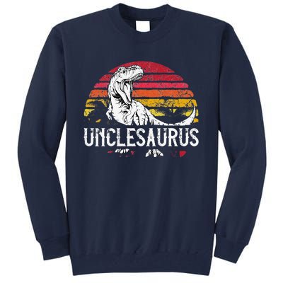 Fathers Day Gift For Unclesaurus Uncle Saurus T Rex Tall Sweatshirt