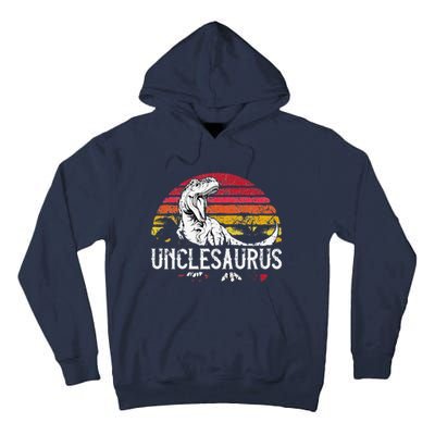 Fathers Day Gift For Unclesaurus Uncle Saurus T Rex Tall Hoodie