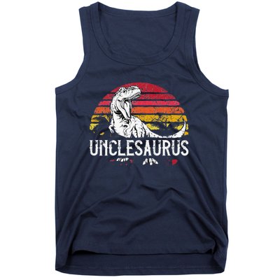 Fathers Day Gift For Unclesaurus Uncle Saurus T Rex Tank Top