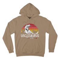 Fathers Day Gift For Unclesaurus Uncle Saurus T Rex Hoodie