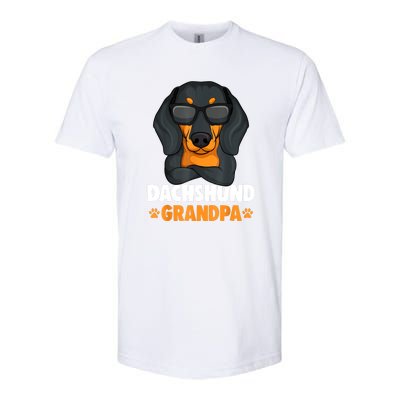 Funny Dachshund Grandpa Cute Weiner Dog Best Gift Softstyle® CVC T-Shirt