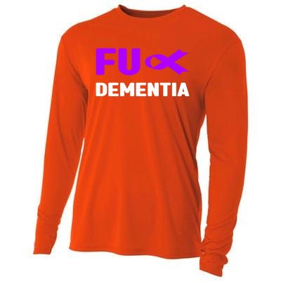 Fuck Detia Gift Great Gift Fu Alzheimer's Alzheimer's Awareness Cool Gift Cooling Performance Long Sleeve Crew