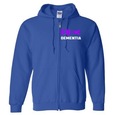 Fuck Detia Gift Great Gift Fu Alzheimer's Alzheimer's Awareness Cool Gift Full Zip Hoodie