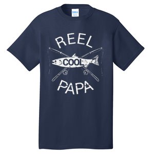 Fathers Day Gifts Funny Fishing Reel Cool Papa Dad Joke Gift Tall T-Shirt