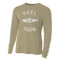 Fathers Day Gifts Funny Fishing Reel Cool Papa Dad Joke Gift Cooling Performance Long Sleeve Crew