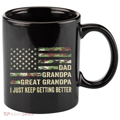 Fathers Day Gift From Grandkids Dad Grandpa Great Grandpa 11oz C Handle Ceramic Mug