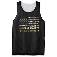 Fathers Day Gift From Grandkids Dad Grandpa Great Grandpa Mesh Reversible Basketball Jersey Tank