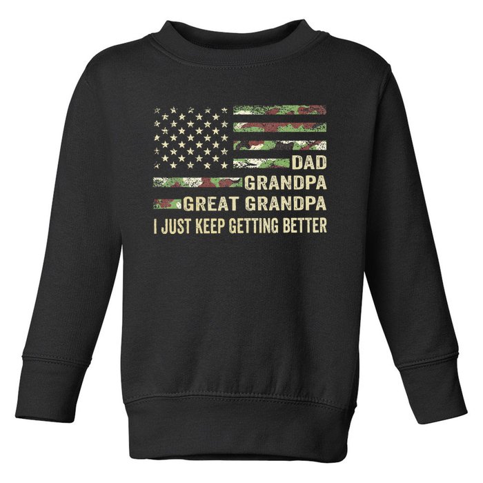 Fathers Day Gift From Grandkids Dad Grandpa Great Grandpa Toddler Sweatshirt