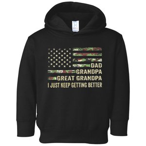 Fathers Day Gift From Grandkids Dad Grandpa Great Grandpa Toddler Hoodie