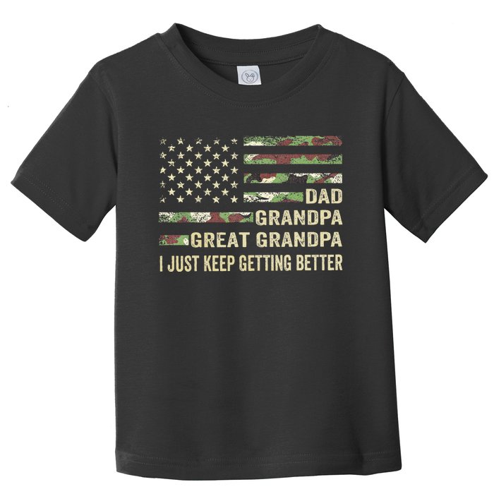 Fathers Day Gift From Grandkids Dad Grandpa Great Grandpa Toddler T-Shirt