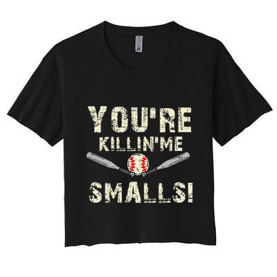 Funny Dad Gift YouRe Killing Me Smalls Dad And Child Crop Top