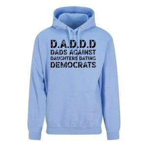 Funny Daddd Great Gift Dads Against Daughters Dating Democrats Gift Unisex Surf Hoodie