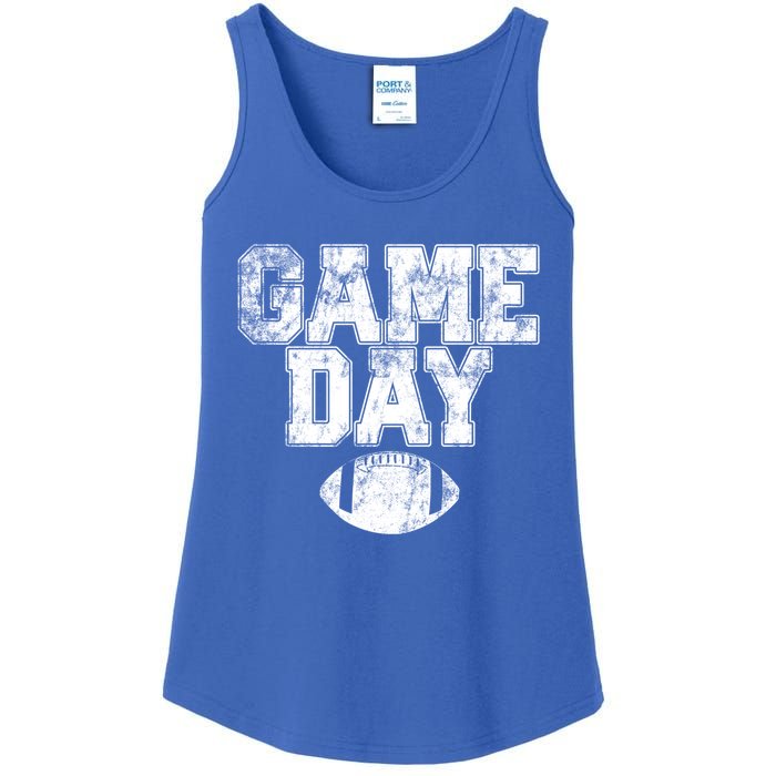 Football Day Game Vintage Distressed Graphic Dad Cool Gift Ladies Essential Tank