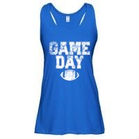 Football Day Game Vintage Distressed Graphic Dad Cool Gift Ladies Essential Flowy Tank