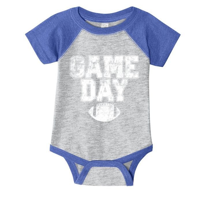 Football Day Game Vintage Distressed Graphic Dad Cool Gift Infant Baby Jersey Bodysuit