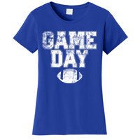 Football Day Game Vintage Distressed Graphic Dad Cool Gift Women's T-Shirt