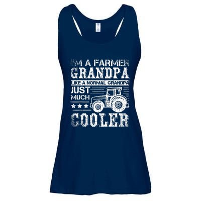 Fathers Day Gift Idea Grandpa Tractor Farmer Ladies Essential Flowy Tank