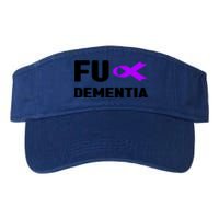 Fuck Detia Gift Fuck Alzheimer's Detia Alzheimer's Great Gift Valucap Bio-Washed Visor