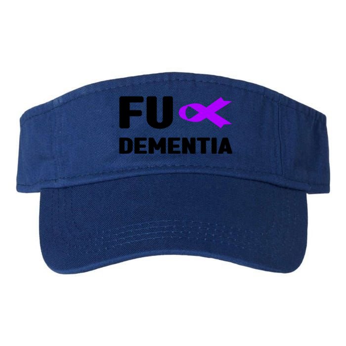 Fuck Detia Gift Fuck Alzheimer's Detia Alzheimer's Great Gift Valucap Bio-Washed Visor