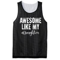 FatherS Day Gift Awesome Like My Daughter Funny Mesh Reversible Basketball Jersey Tank