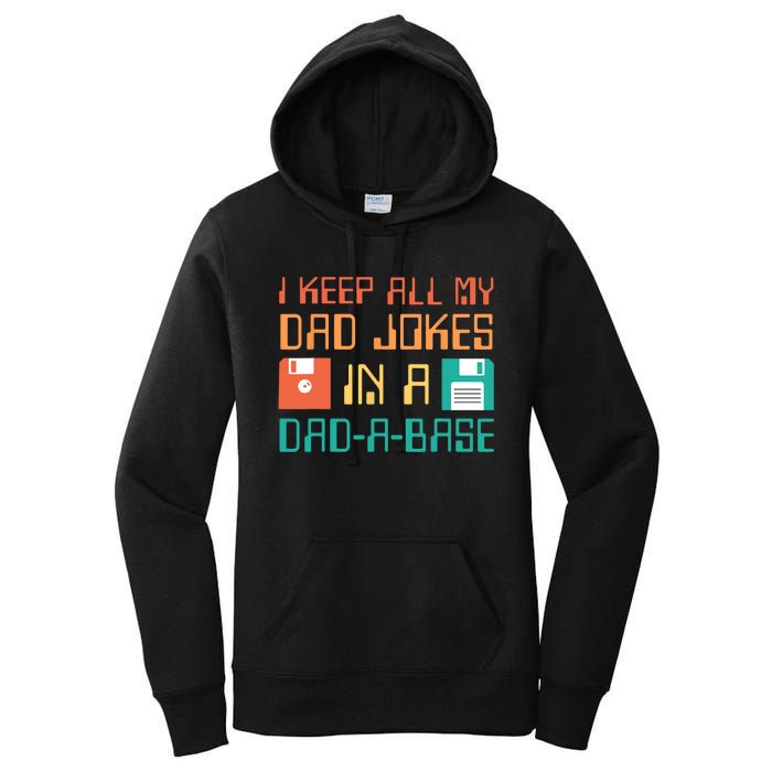 Fathers Day Gift Dad a Base Funny Dad Joke Dad Gifts Women's Pullover Hoodie