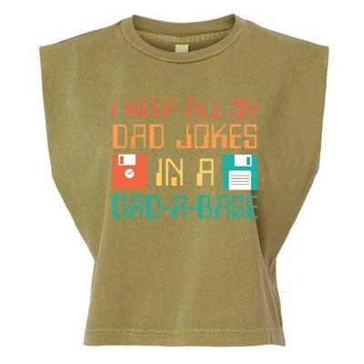 Fathers Day Gift Dad a Base Funny Dad Joke Dad Gifts Garment-Dyed Women's Muscle Tee