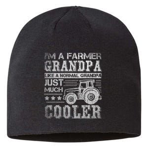 Fathers Day Gift Idea Grandpa Tractor Farmer Sustainable Beanie