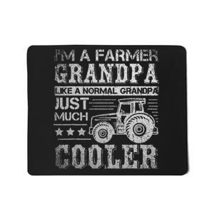 Fathers Day Gift Idea Grandpa Tractor Farmer Mousepad