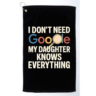 Father’s Day Gift: My Daughter Knows Everything Golf Towel